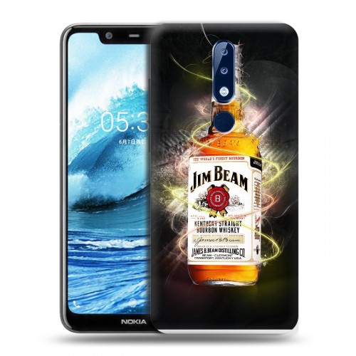 Дизайнерский силиконовый чехол для Nokia 5.1 Plus Jim Beam