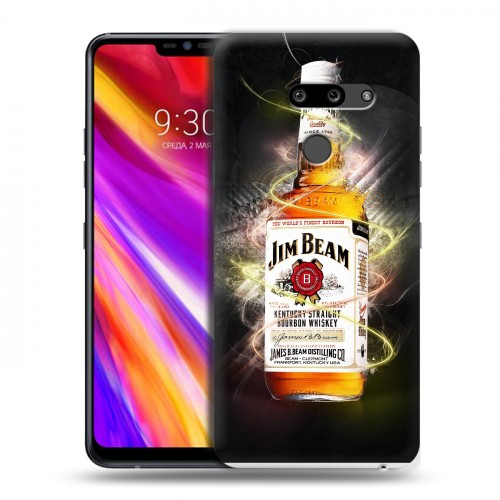 Дизайнерский пластиковый чехол для LG G8 ThinQ Jim Beam