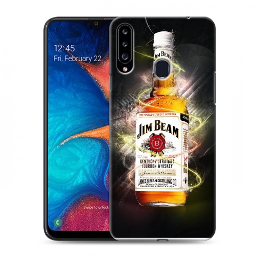 Дизайнерский пластиковый чехол для Samsung Galaxy A20s Jim Beam