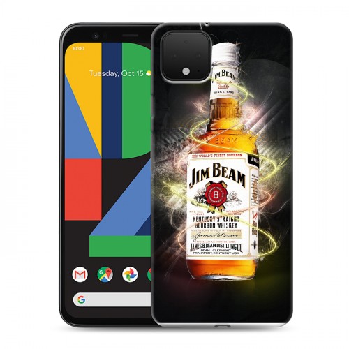 Дизайнерский пластиковый чехол для Google Pixel 4 Jim Beam