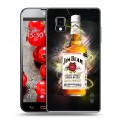 Дизайнерский пластиковый чехол для LG Optimus G Jim Beam