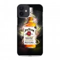 Дизайнерский силиконовый с усиленными углами чехол для Iphone 12 Mini Jim Beam