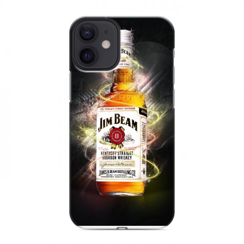 Дизайнерский силиконовый с усиленными углами чехол для Iphone 12 Mini Jim Beam