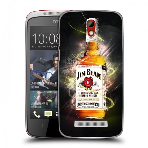 Дизайнерский пластиковый чехол для HTC Desire 500 Jim Beam