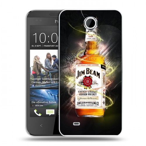 Дизайнерский пластиковый чехол для HTC Desire 300 Jim Beam