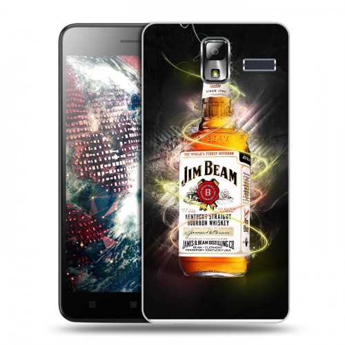 Дизайнерский силиконовый чехол для Lenovo S580 Ideaphone Jim Beam