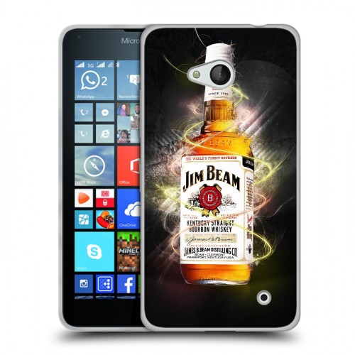 Дизайнерский пластиковый чехол для Microsoft Lumia 640 Jim Beam