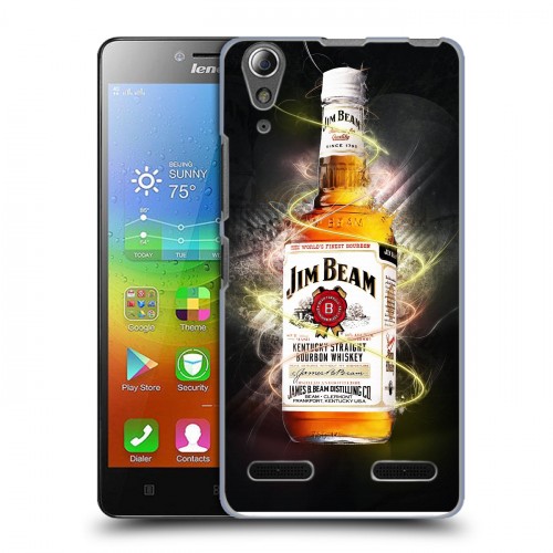 Дизайнерский пластиковый чехол для Lenovo A6000 Jim Beam