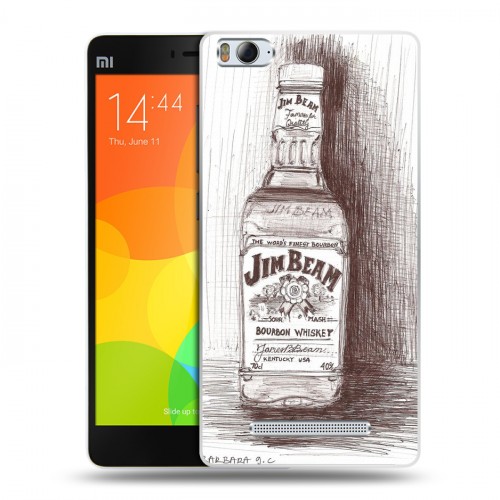 Дизайнерский пластиковый чехол для Xiaomi Mi4i Jim Beam