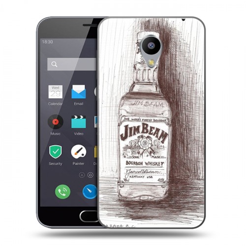 Дизайнерский пластиковый чехол для Meizu M2 Note Jim Beam