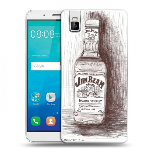 Дизайнерский пластиковый чехол для Huawei ShotX Jim Beam