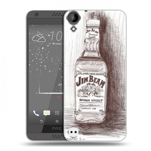 Дизайнерский пластиковый чехол для HTC Desire 530 Jim Beam