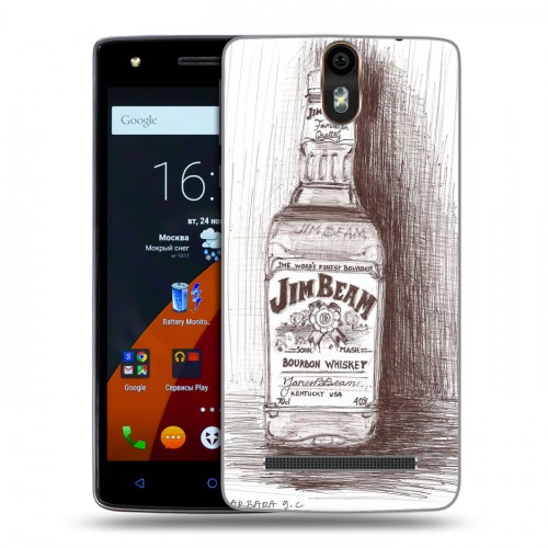 Дизайнерский силиконовый чехол для Wileyfox Storm Jim Beam