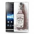 Дизайнерский пластиковый чехол для Sony Xperia S Jim Beam