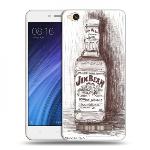 Дизайнерский силиконовый чехол для Xiaomi RedMi 4A Jim Beam