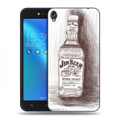 Дизайнерский силиконовый чехол для Asus ZenFone Live Jim Beam