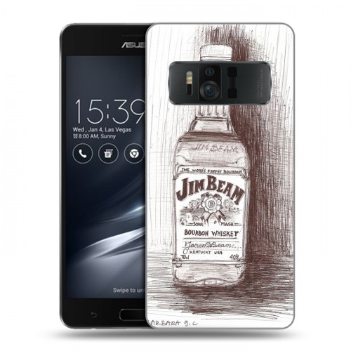 Дизайнерский силиконовый чехол для ASUS ZenFone AR Jim Beam