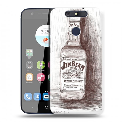 Дизайнерский силиконовый чехол для ZTE Blade V8C Jim Beam