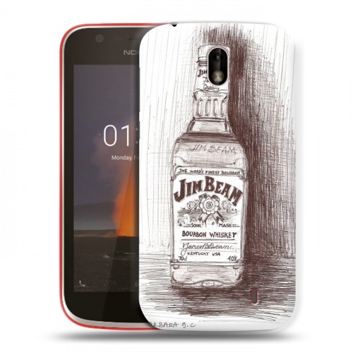 Дизайнерский пластиковый чехол для Nokia 1 Jim Beam