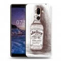 Дизайнерский пластиковый чехол для Nokia 7 Plus Jim Beam