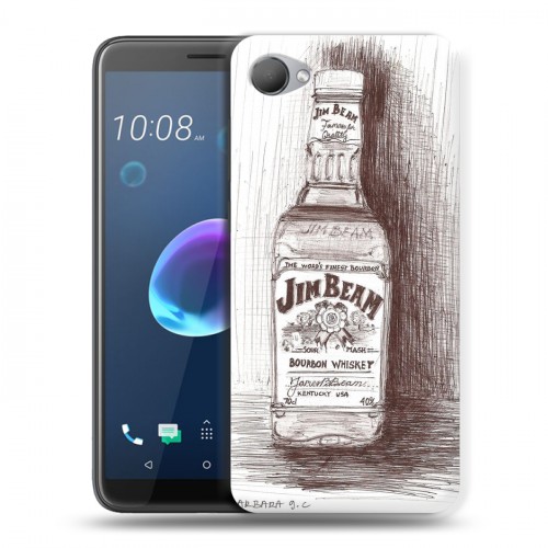 Дизайнерский пластиковый чехол для HTC Desire 12 Jim Beam