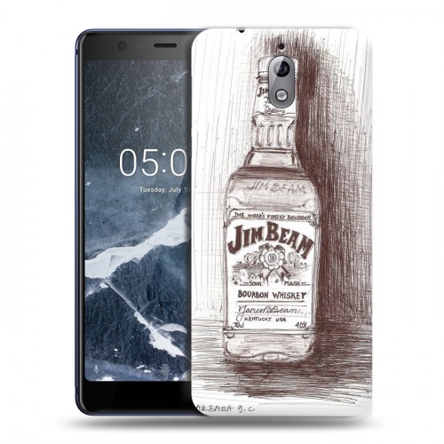 Дизайнерский силиконовый чехол для Nokia 3.1 Jim Beam