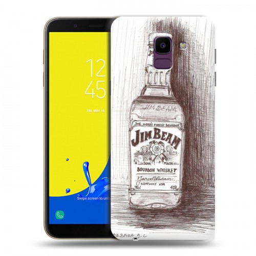 Дизайнерский пластиковый чехол для Samsung Galaxy J6 Jim Beam