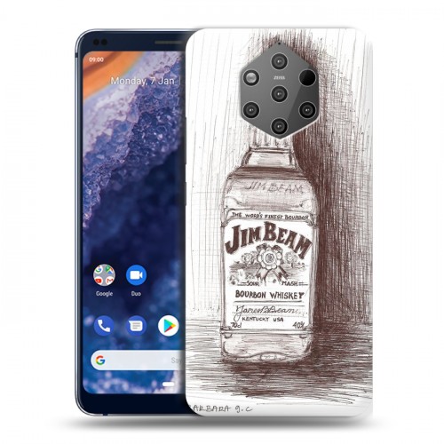 Дизайнерский силиконовый чехол для Nokia 9 PureView Jim Beam