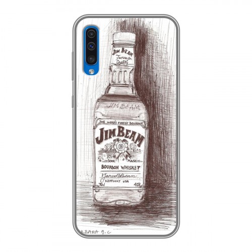 Дизайнерский силиконовый чехол для Samsung Galaxy A50 Jim Beam