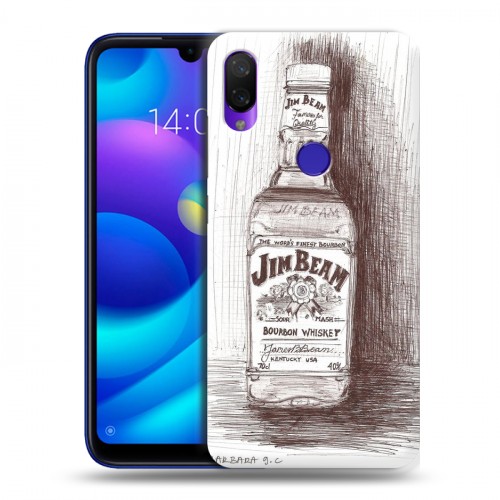 Дизайнерский пластиковый чехол для Xiaomi Mi Play Jim Beam