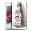 Дизайнерский пластиковый чехол для Sony Xperia E Jim Beam