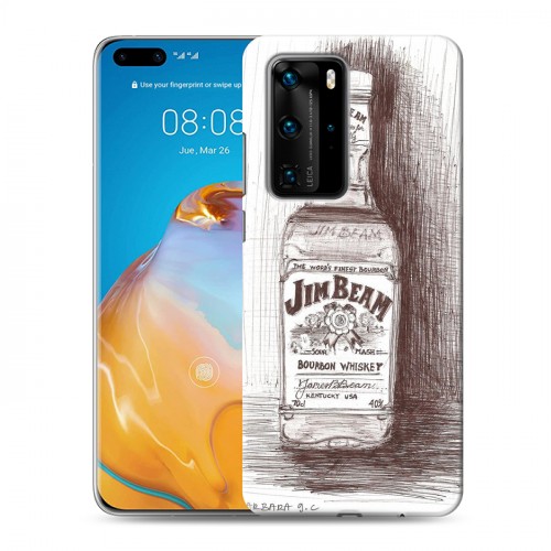 Дизайнерский пластиковый чехол для Huawei P40 Pro Jim Beam