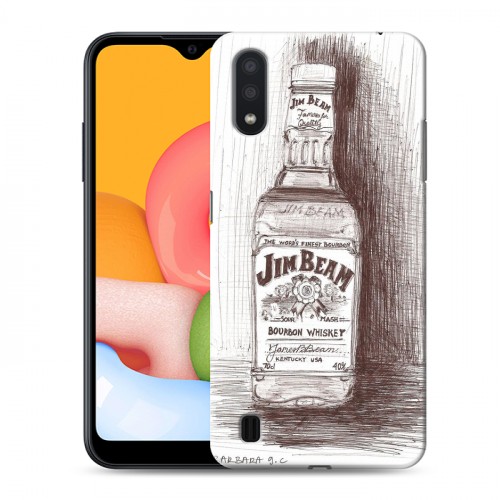 Дизайнерский силиконовый чехол для Samsung Galaxy M01 Jim Beam