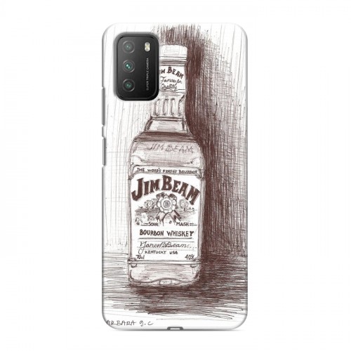 Дизайнерский пластиковый чехол для Xiaomi Poco M3 Jim Beam