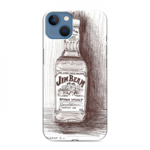 Дизайнерский силиконовый чехол для Iphone 13 Jim Beam