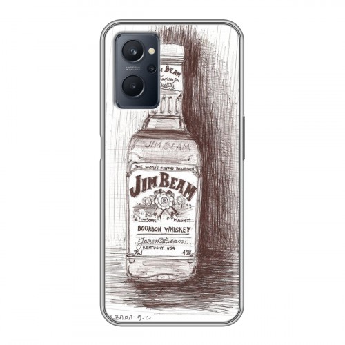 Дизайнерский силиконовый чехол для Realme 9i Jim Beam