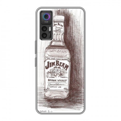 Дизайнерский силиконовый чехол для TCL 30 Jim Beam