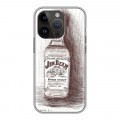 Дизайнерский силиконовый чехол для Iphone 14 Pro Jim Beam