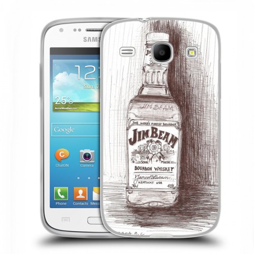 Дизайнерский пластиковый чехол для Samsung Galaxy Core Jim Beam