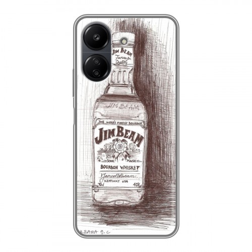 Дизайнерский силиконовый чехол для Xiaomi Poco C65 Jim Beam