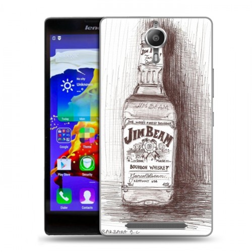 Дизайнерский пластиковый чехол для Lenovo P90 Jim Beam