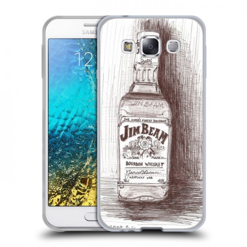 Дизайнерский пластиковый чехол для Samsung Galaxy E5 Jim Beam