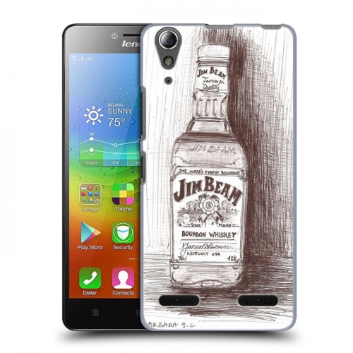 Дизайнерский пластиковый чехол для Lenovo A6000 Jim Beam