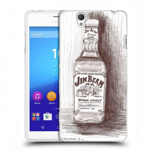 Дизайнерский пластиковый чехол для Sony Xperia C4 Jim Beam