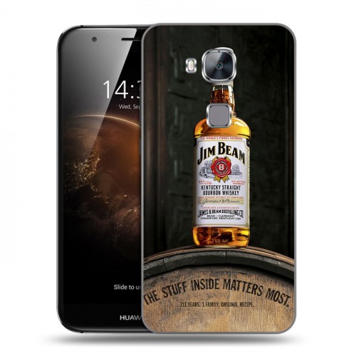 Дизайнерский пластиковый чехол для Huawei G8 Jim Beam