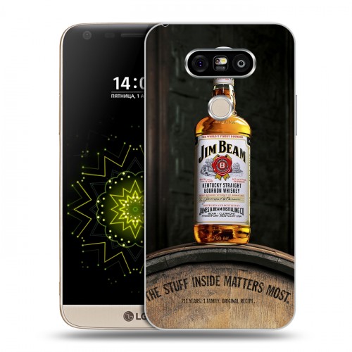 Дизайнерский пластиковый чехол для LG G5 Jim Beam