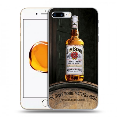 Дизайнерский пластиковый чехол для Iphone 7 Plus / 8 Plus Jim Beam