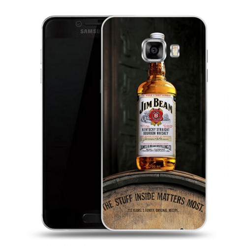 Дизайнерский пластиковый чехол для Samsung Galaxy C5 Jim Beam