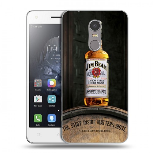 Дизайнерский пластиковый чехол для Lenovo K6 Note Jim Beam