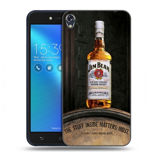 Дизайнерский силиконовый чехол для Asus ZenFone Live Jim Beam